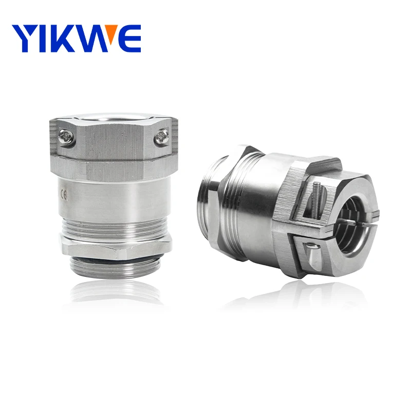 Double Lock Cable Gland waterproof IP68 PG13.5 PG 9 Stainless Steel Double Locked Metal Cable Gland