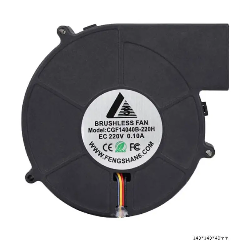 China Manufacture Taiwan 140*140*40mm 14040 Blower Fan Case 220V EC Air Centrifugal Blower Fan