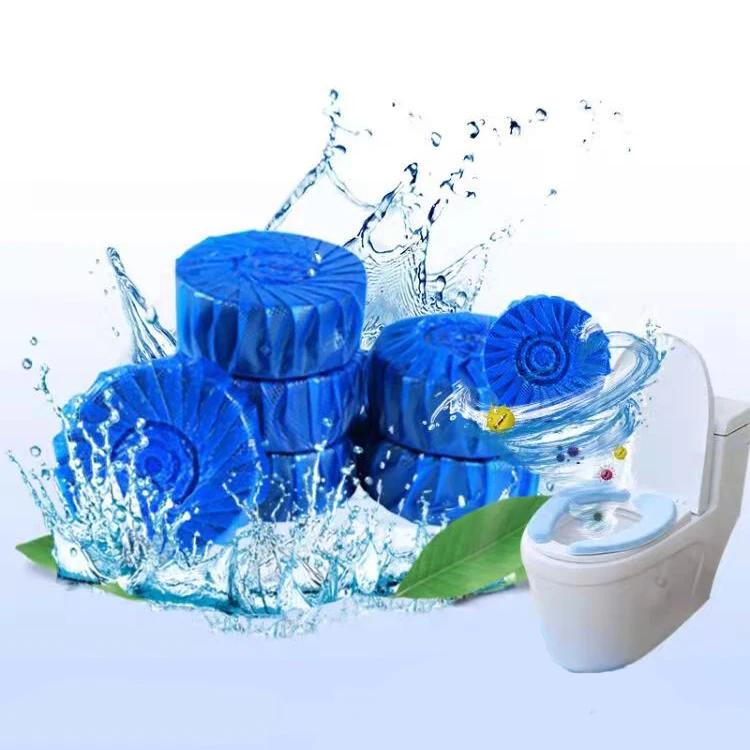 Чистый и свежий очиститель унитаза, автоматическая унитаза, таблетки синего цвета, 3 шт. в упаковке