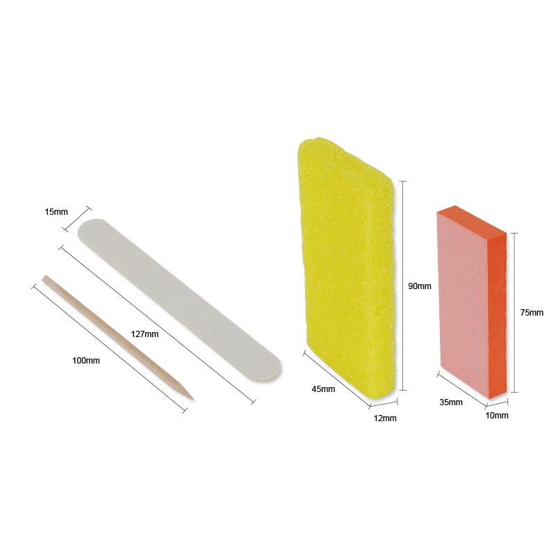 США Бесплатная доставка 200 набор опознавательных знаков чехол одноразовые 4 шт. маникюрный набор Профессиональный 4 в 1 педикюрный набор для ногтей для салонов красоты