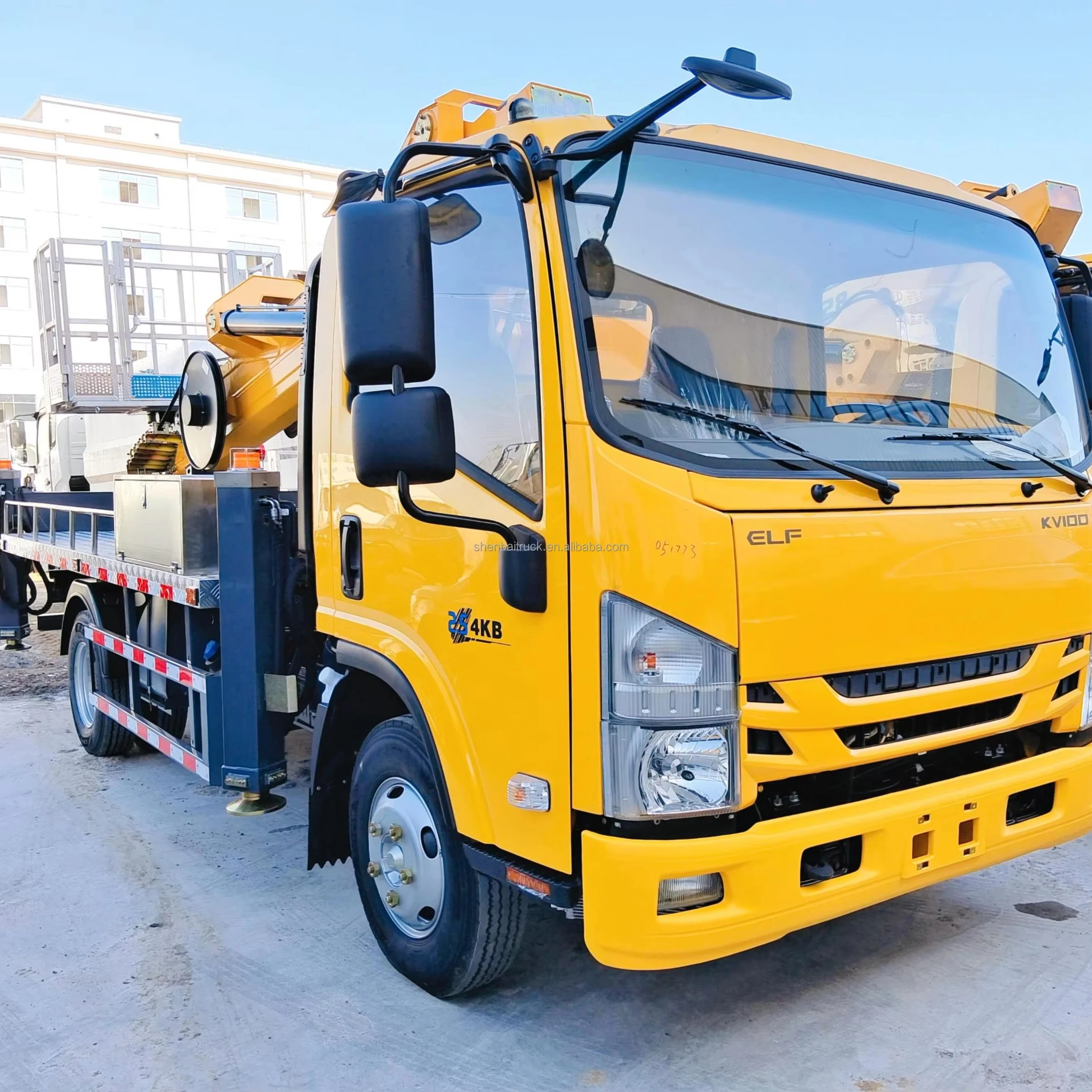 Продажа с завода ISUZU 4x2 небольшой ковш грузовик 30 м воздушная Рабочая платформа телескопическая стрела