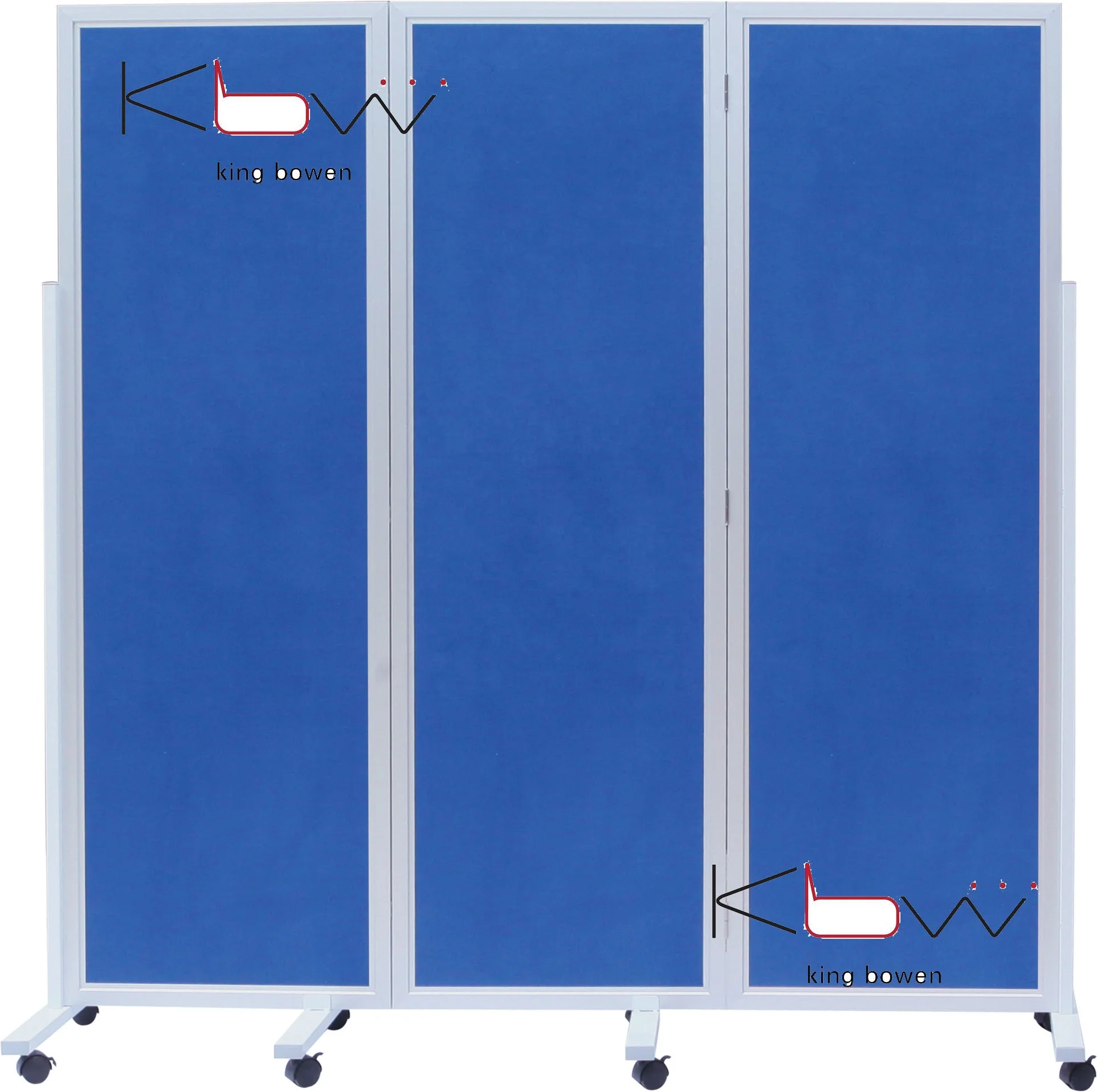  High quality KBW fabric good Sound insulation bulkhead cuttle two-sided White Board screen Room isolation with aluminium