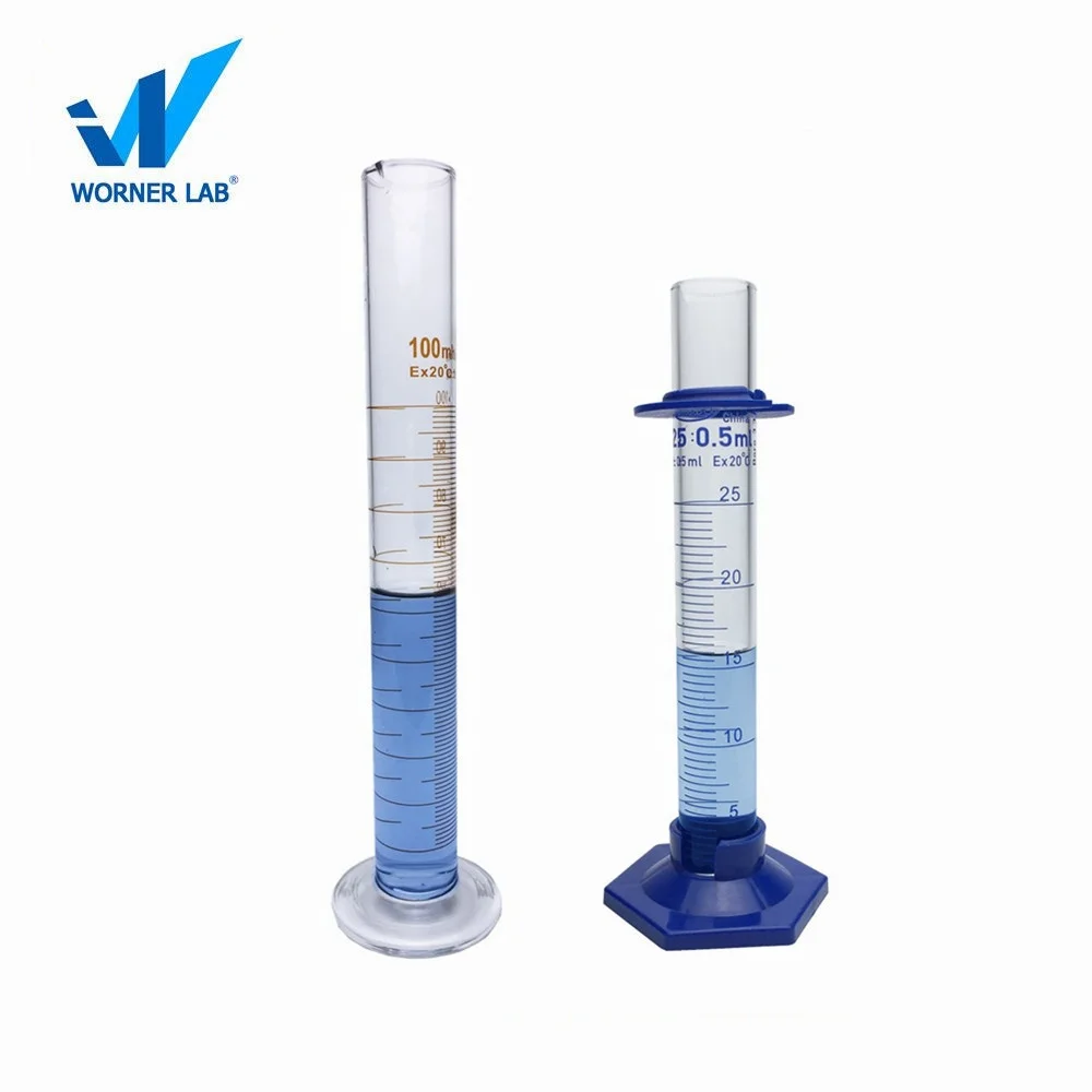 Оптовая продажа мерный цилиндр из прозрачного стекла 1000 мл со съемным