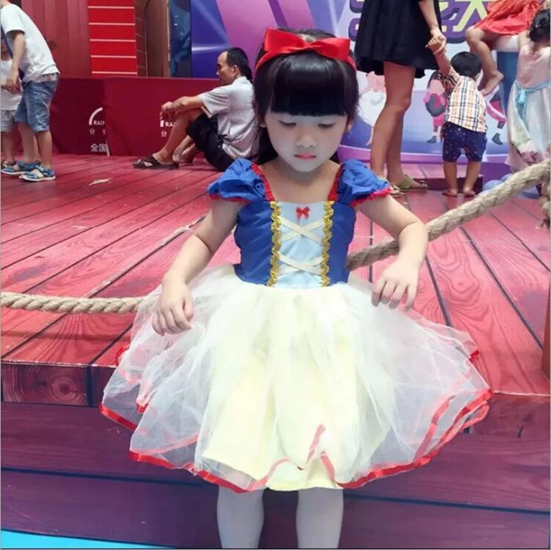 
Snow White Cosplay Dresses for Girls Party Princess Children Baby Girl Tutu Halloween Costume Christmas Dress Infant 