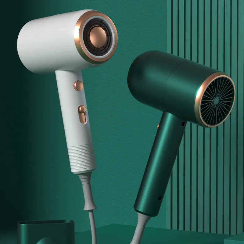 Blue-Ray Negative Ion Air Collecting Hair Drier Professional Hair Dryer for Home Use Electric Mute Hot/Cold Air Hair Blower