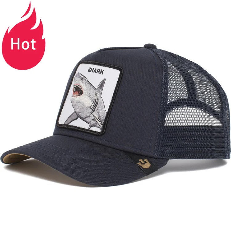 Custom Hip Hop Mesh Men Trucker Hat Animal Print gorras de deportes Gorros Anime Cartoon Wholesale Baseball Sports Caps