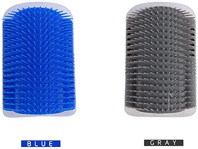 Cats Self Groomer Cat Corner Groomer Grooming Brush Wall Corner Massage Comb for Kitten Puppy