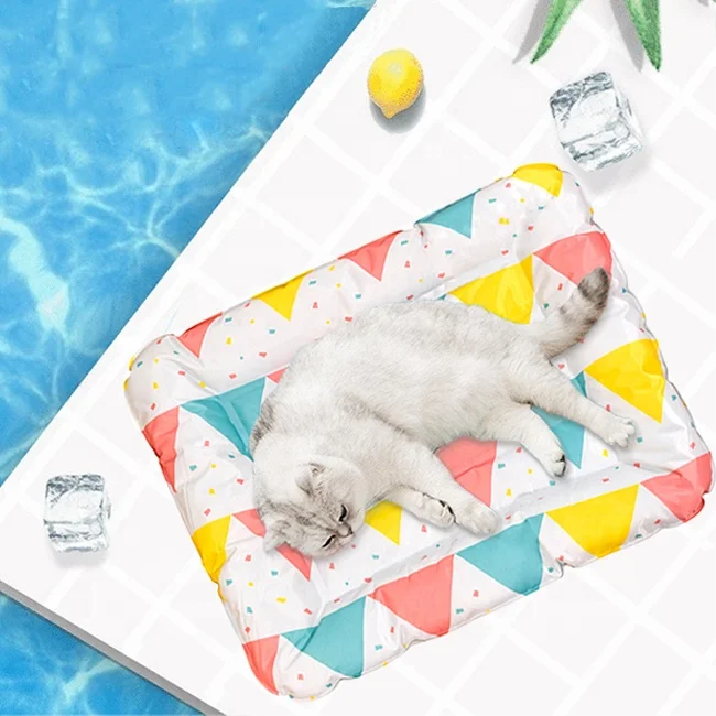 Summer Cooling Pet Dog Cat Ice Pad Bed Travel Home Dog Sleeping Gel Self Cooling Large Pet Cooling Mat Gel