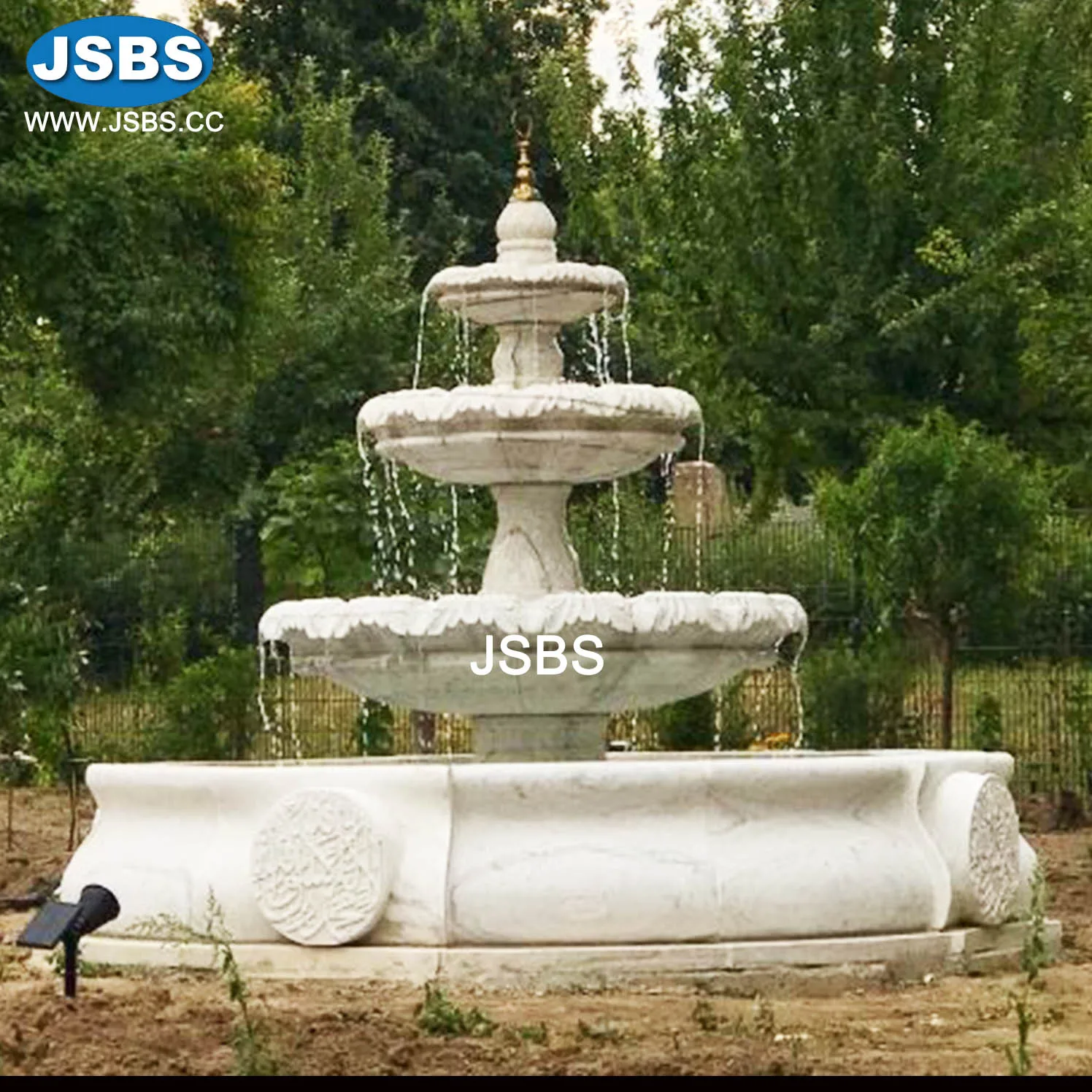 sale decorative natural cantera stone cream marble garden tier fountain water fall gothic design craftsman