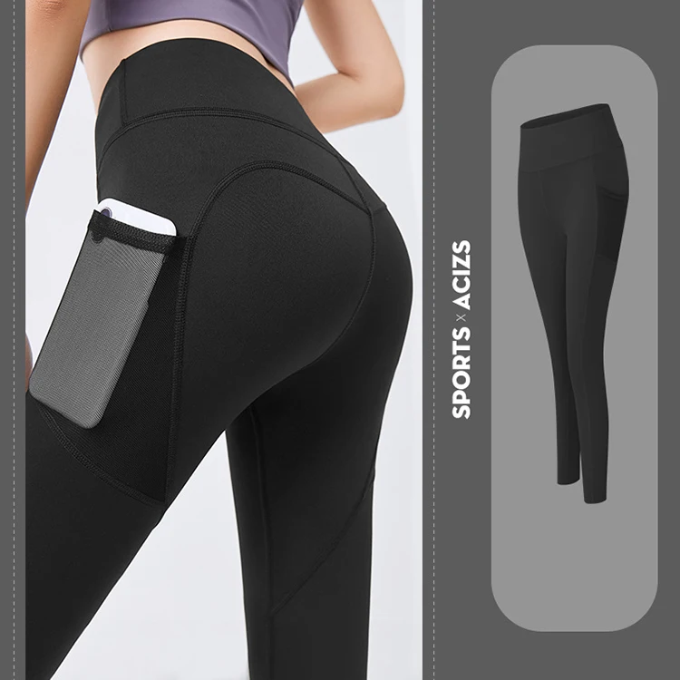 
New style hot sale women compression leggings custom logo high quality women yoga leggings with pockets 