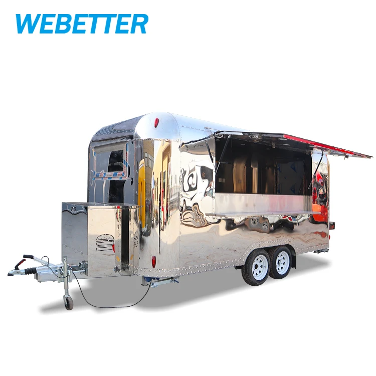 WEBETTER Mobile Bakery Food Truck Ice Cream Trailer Street Chicken Rotisserie Grill Food Trailer Foodtrucks For Sale Europe