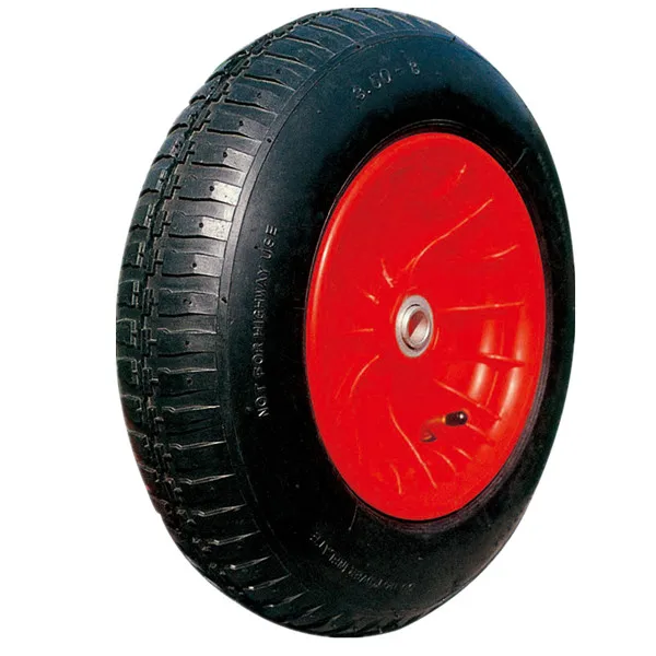 Pneumatic Inflatable Rubber Wheelbarrow Wheel Barrow Tire Wheel with 3.00-8 3.25-8 3.50-6 4.00-6 3.50-8 4.00-8 13 14 16 inch