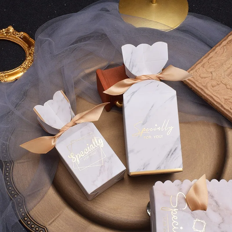 Rectangular shape Gift Box Paper Bags Packaging Candy Boxes for Wedding Favor Party Decoration