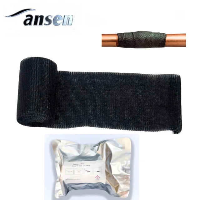 Factory Water Activated Fiber Cast Repair Tape Polyurethane Impregnated for Industrial Pipeline Reinforcement