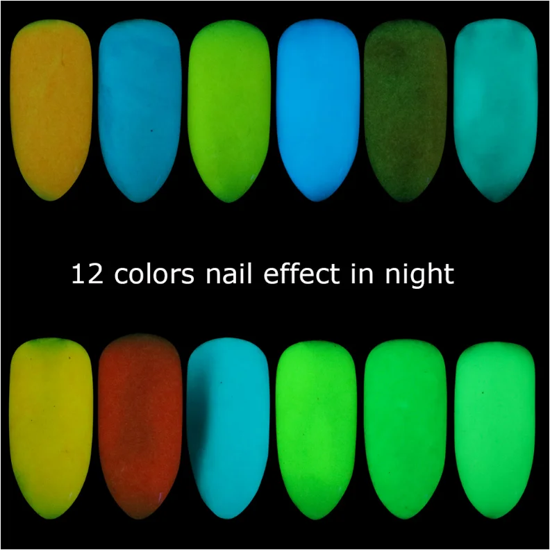 
Fashion art luminous fluorescent powder DIY bright glitter nail art phosphor 