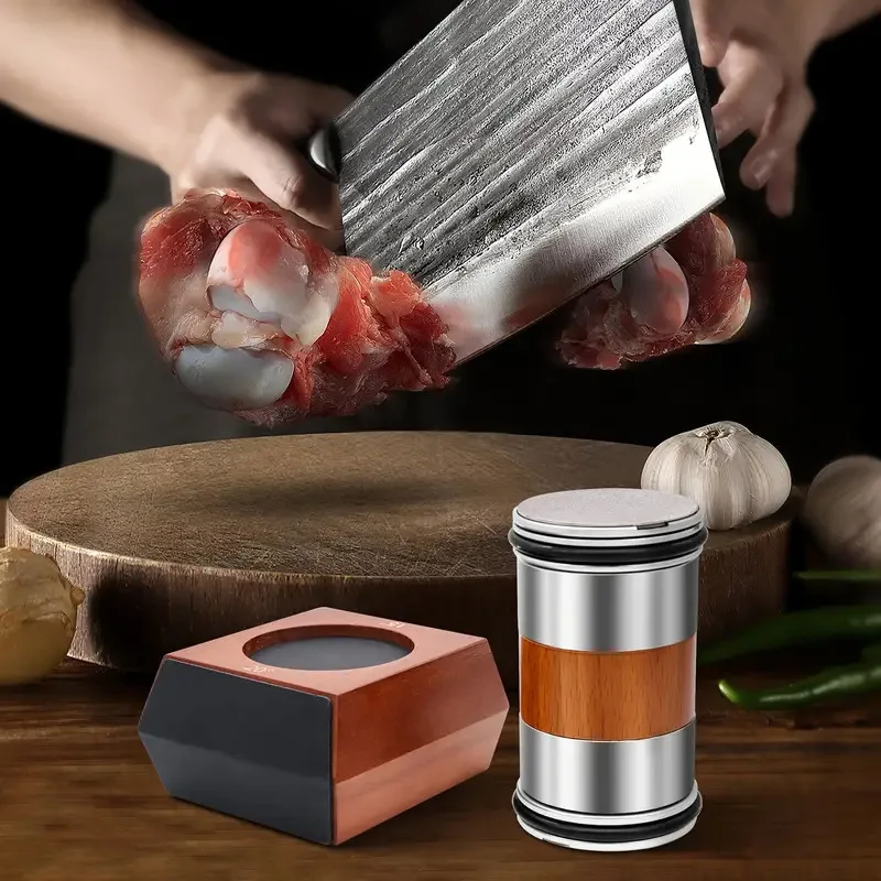 Aluminum alloy Rolling Knife Sharpener Kit 15/20° Magnetic Angle Base Sharpener Tool for Kitchen Knives Gifts for Family