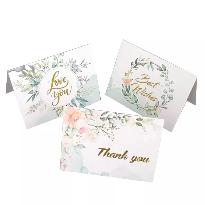 Custom Wedding Envelope Greeting Cards Luxury Invitation Thank You Cards With Logo Printing