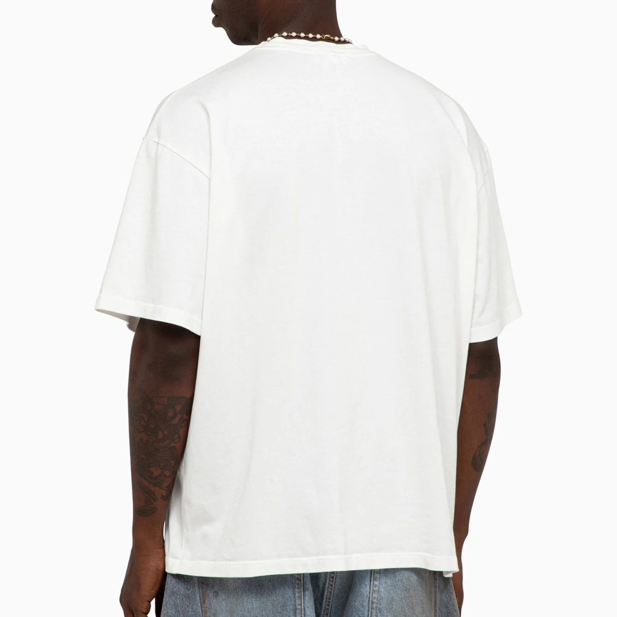 OEM Service Custom Logo Tags Summer 200GSM 100%Cotton tee high quality drop shoulder pour hommes t shirt