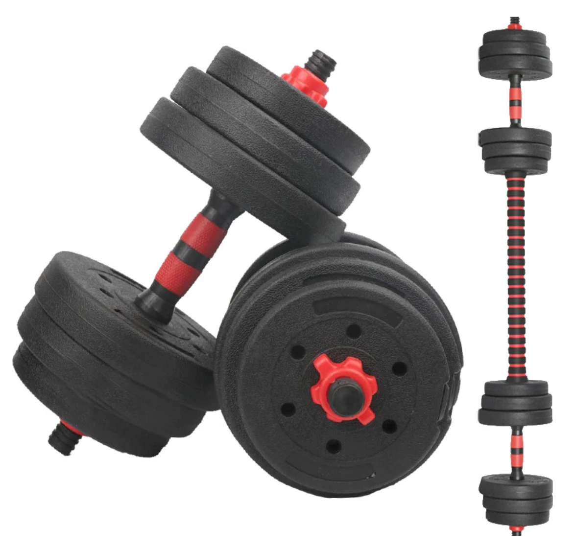 Multi-Shape Barbell Exercise 10KG 15KG 20KG 30KG 40KG High Quality Environmental Protection Material Dumbbells Set