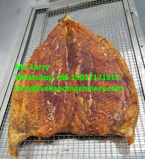 automatic chicken smoking oven/sausage smokehouse/fish smoking machine for salmon