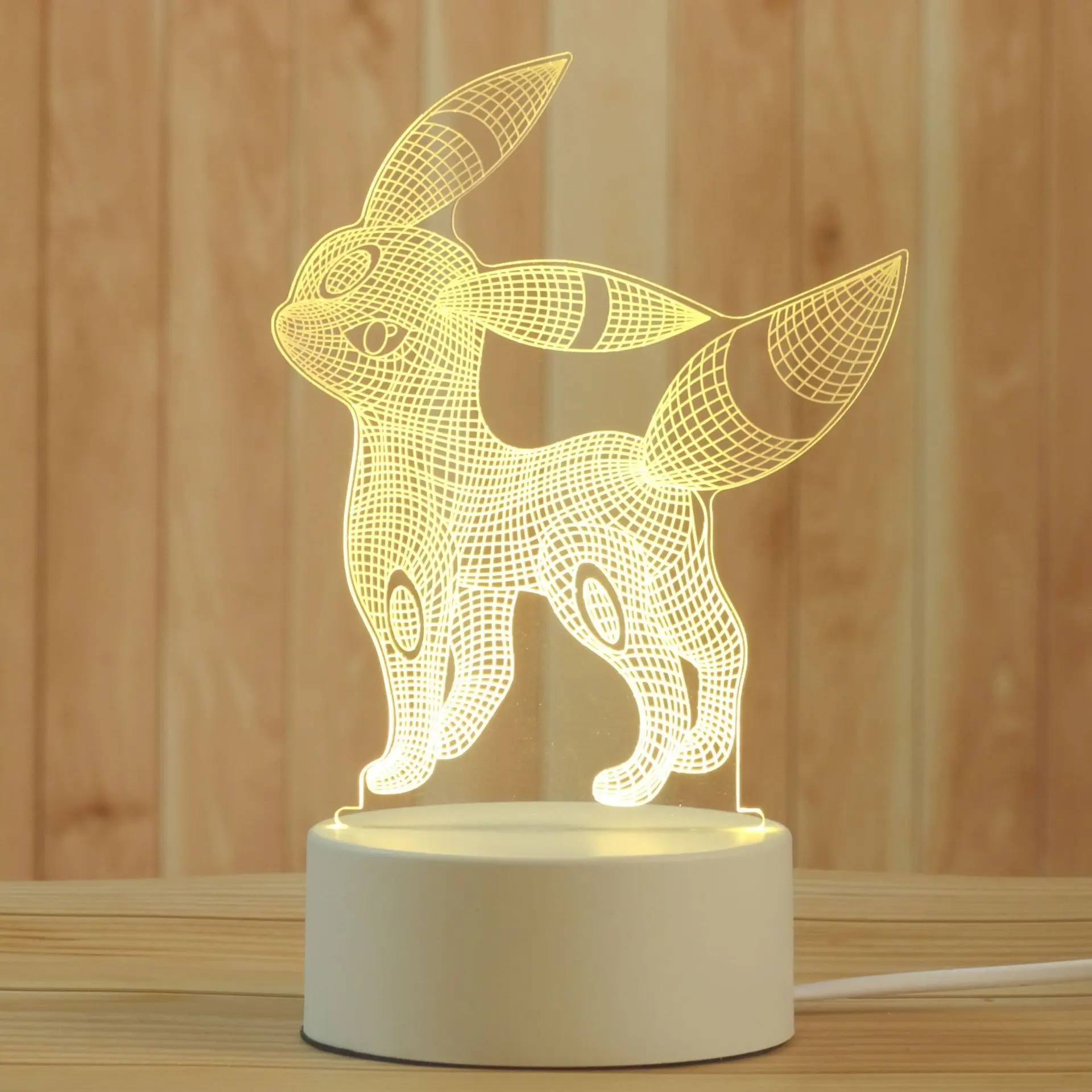 New Holiday Decor Gifts Cool Design 3d Acrylic Led Night Light 7 Color 3d Illusion Lamp