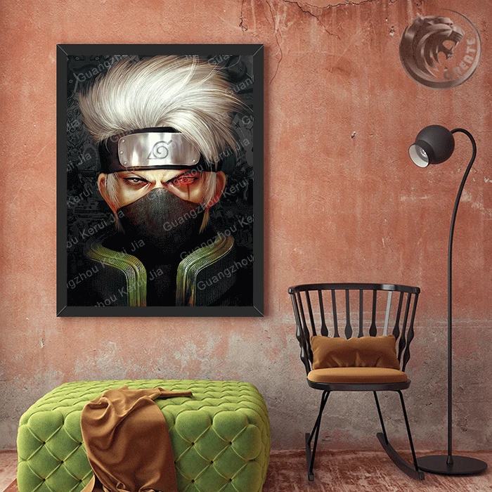 Wholesale Custom Japanese manga Cartoon poster dbz naruto shippuden Hatake Kakashi poster 3d wall picture 3d motion lenticular