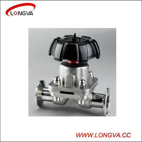 sanitary stainless steel clamped type diaphragm valve