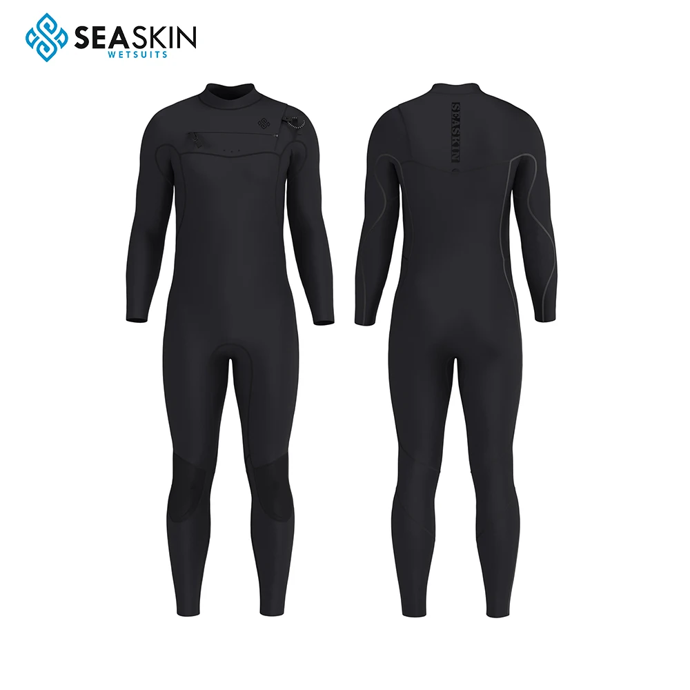 Seaskin Mens Chest Zip Surfing Neoprene Jumpsuits