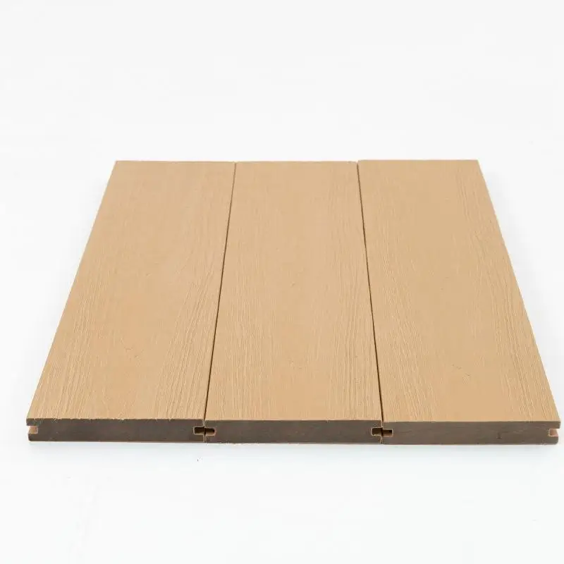 European Style WPC Decking Boards Long-Lasting Anti-Slip Composite Decking with Wood Grain Finish for Outdoor Use
