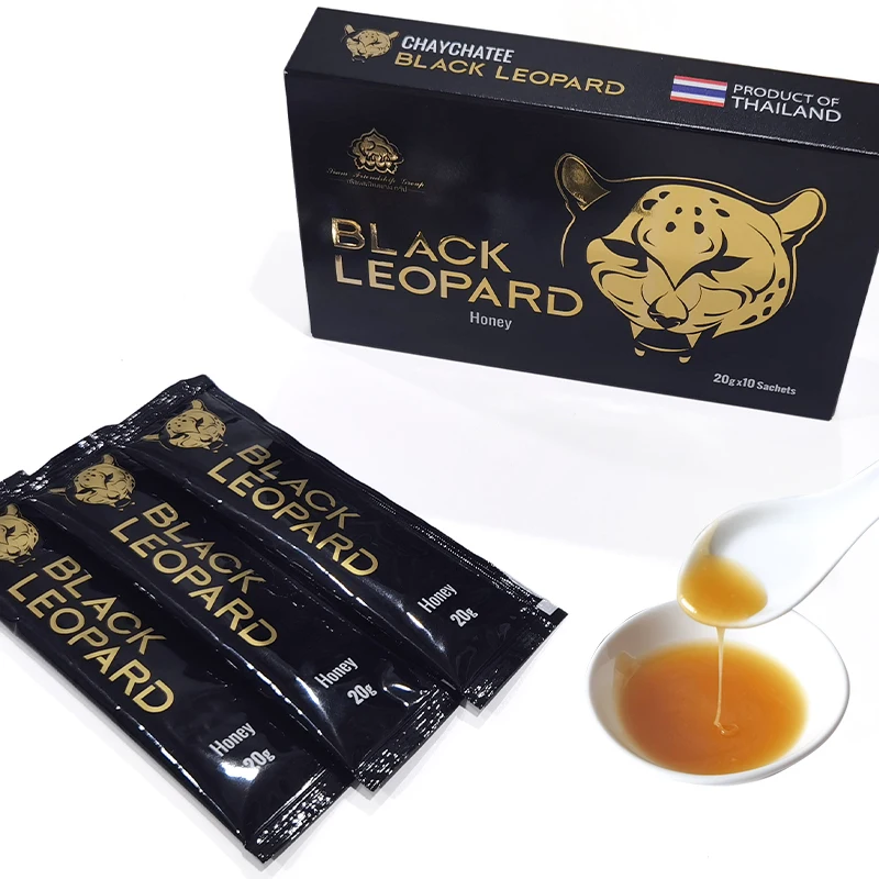 Healthy custom men enjoy high quality pure natural herbal honey