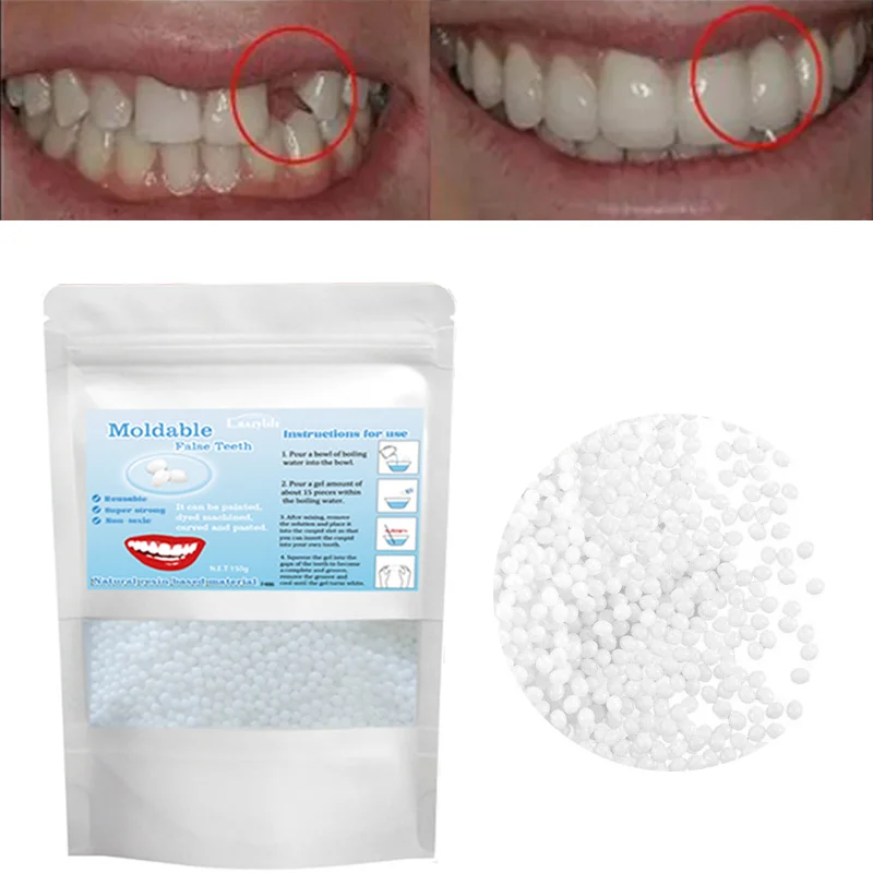 150ml Resin Temporary Dental Filling Material Tooth Repair False Teeth Solid Glue Denture Adhesive Teeth Whitening Tool