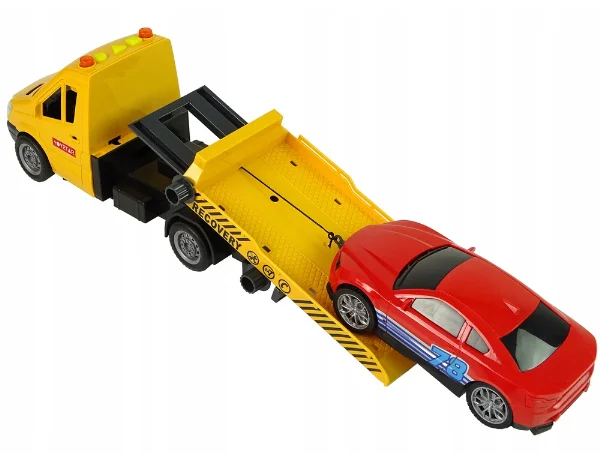 1:14 Scale Auto roadside assistance car tow truck toy with drive lights