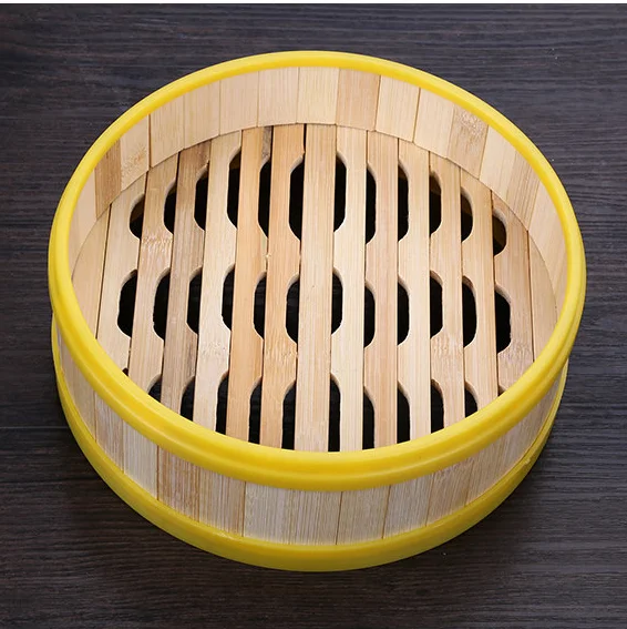 Бамбуковая круглая/квадратная отпариватель по Заводской Цене 2 яруса крышки с индивидуальным логотипом