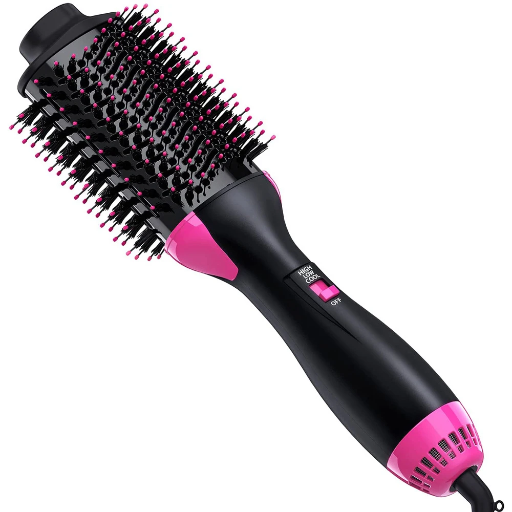 2024 New Professional Detachable Interchangeable Styler Electric hair brushes Hot Air Brush comb 1 Step Hair Dryer Brush set