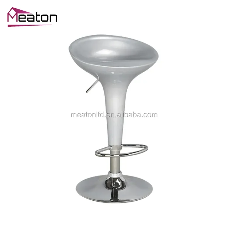 High Quality Hot Selling Comfortable Seating Surface Waterproof Abs Swivel Counter Stool With Metal Frame
