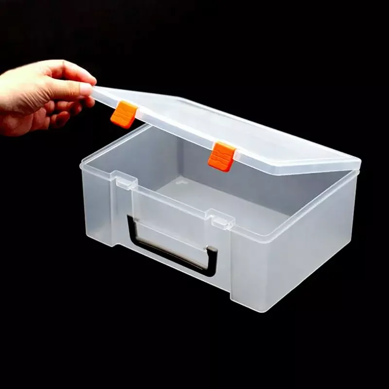 Transparent Plastic PP Empty Boxes Lattice Jewelry Parts DIY Toy Storage Boxes