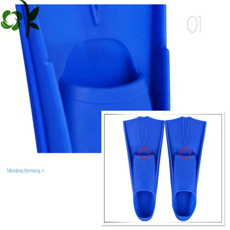 OKSILICONE Customized Swimming Diving Silicone Water Shoes Boots Fins Underwater Shoes With Durable Non-slip Soft Swimming Fins