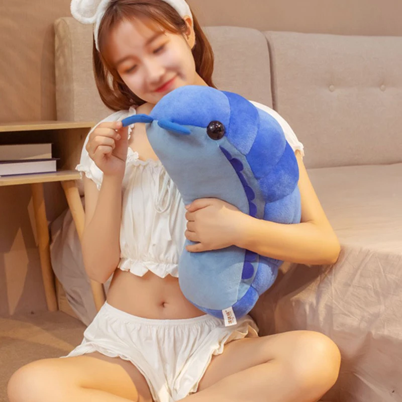 Custom Insect Plush Toy Pill Bug Stuffed Super Soft Animals Insect Throw Pillow Back Cushion Doll