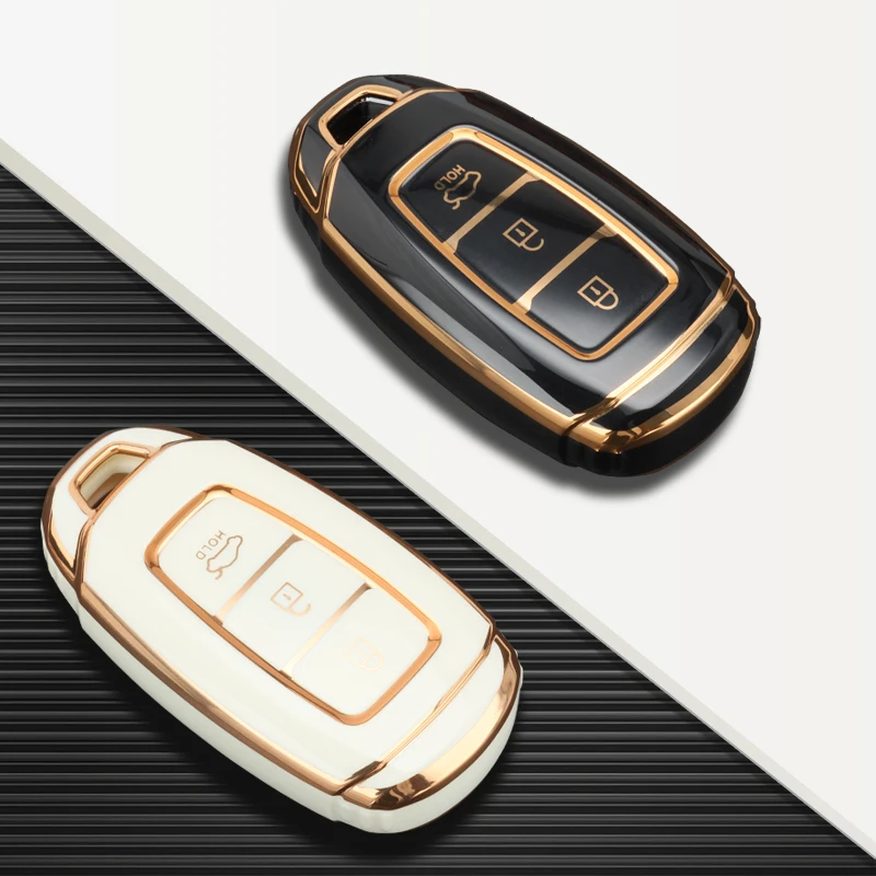 Soft New Design TPU Car Remote Key Case for Hyundai Solaris HB20 Veloster SR IX35 Accent Elantra i30 Auto Protect Accessories