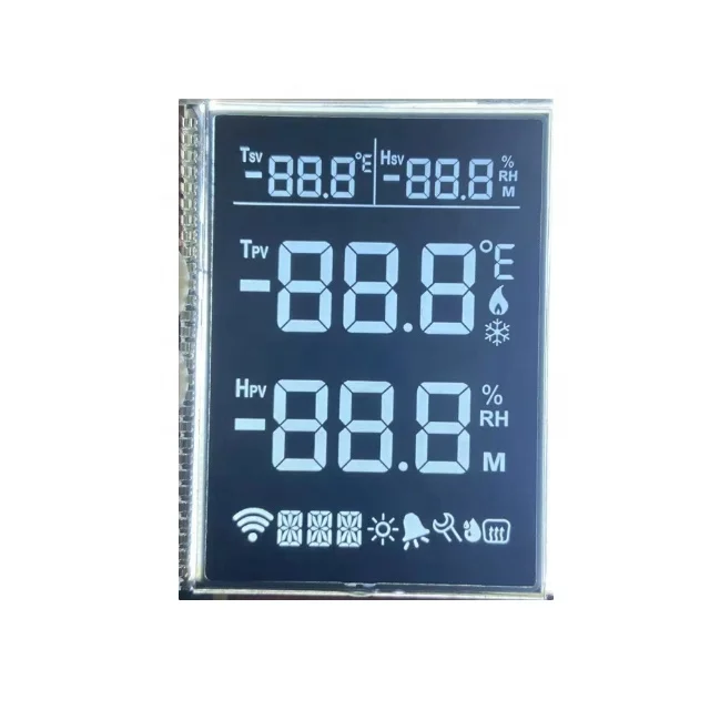 Monochrome 7 Segment Lcd Display Transparent Customized Digit Lcd Screen Module