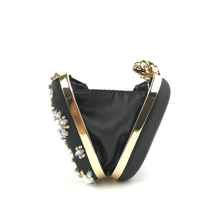 Wholesale Fashion Clutch Evening Bags Beaded Chain Handmade Ladies High Quality Party Bag for Women