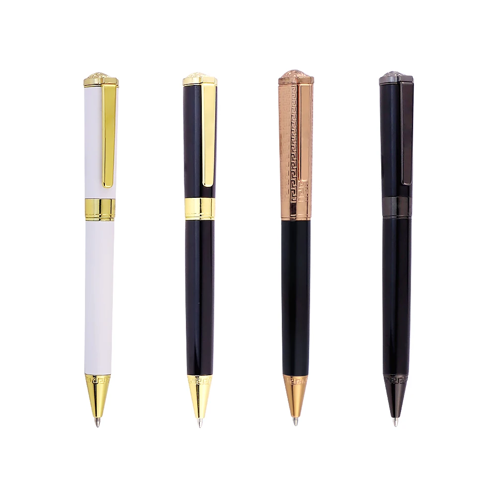 Senior High Quality Classic MB style Drafting Ballpoint Pen for Special Retail Shop Design Metal Heavy Rose Gold Ball Pens