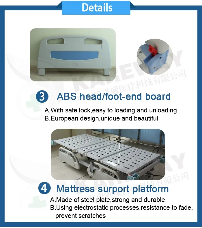 S432G Four Cranks Manual Orthopedics Bed With Aluminum Orhopedics Traction Frame