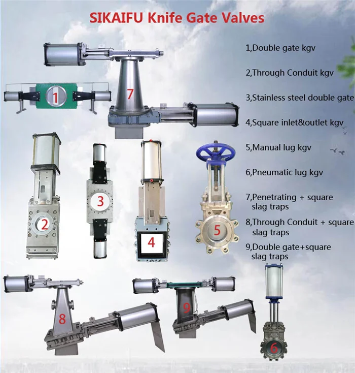 sikaifu knife gate valves
