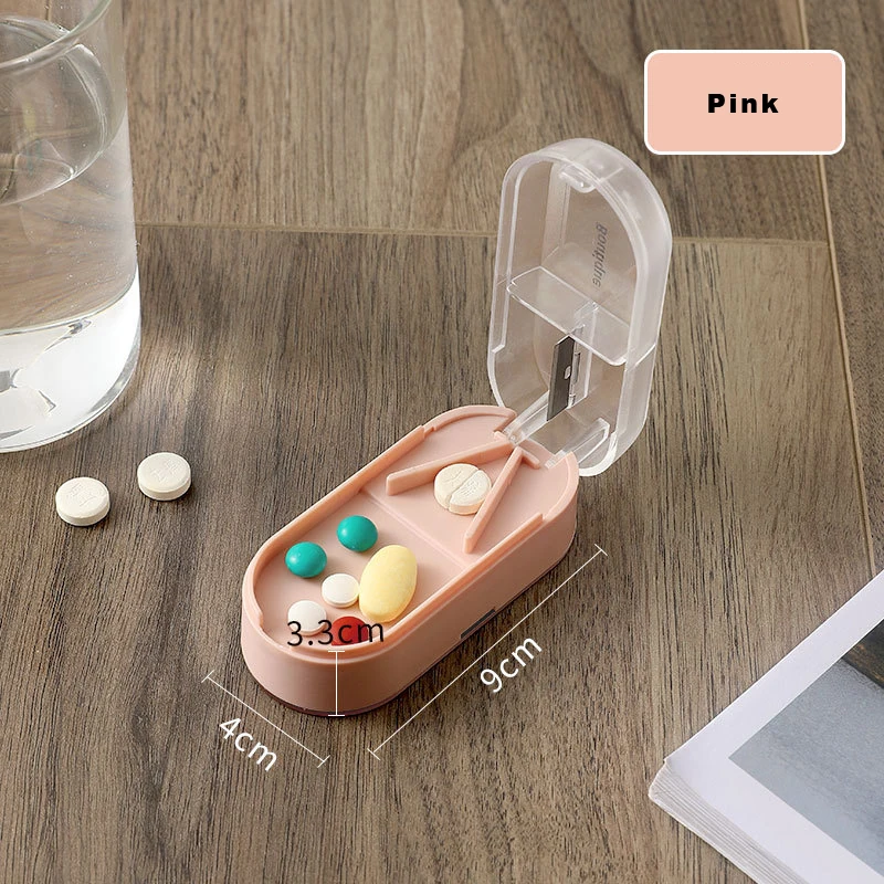 New Portable Mini Plastic Multi-function Pill Cutter