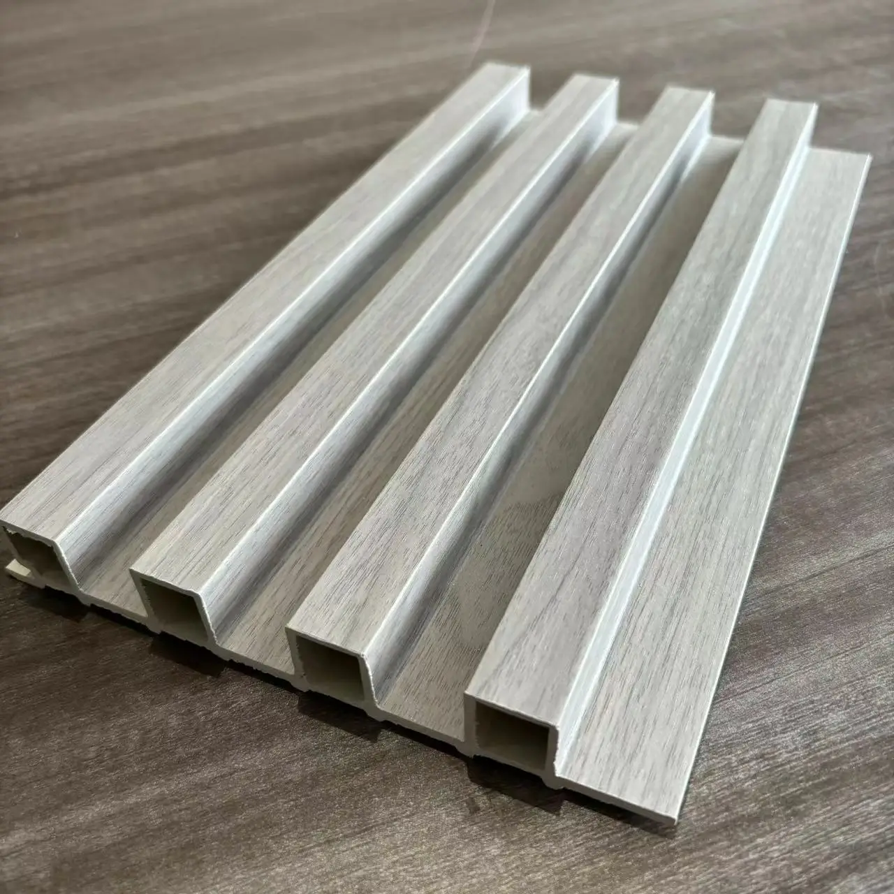Factory Direct decorative wall boards square black gold ceiling louver wpc fluted panels slat wood pvc wpc wall panels