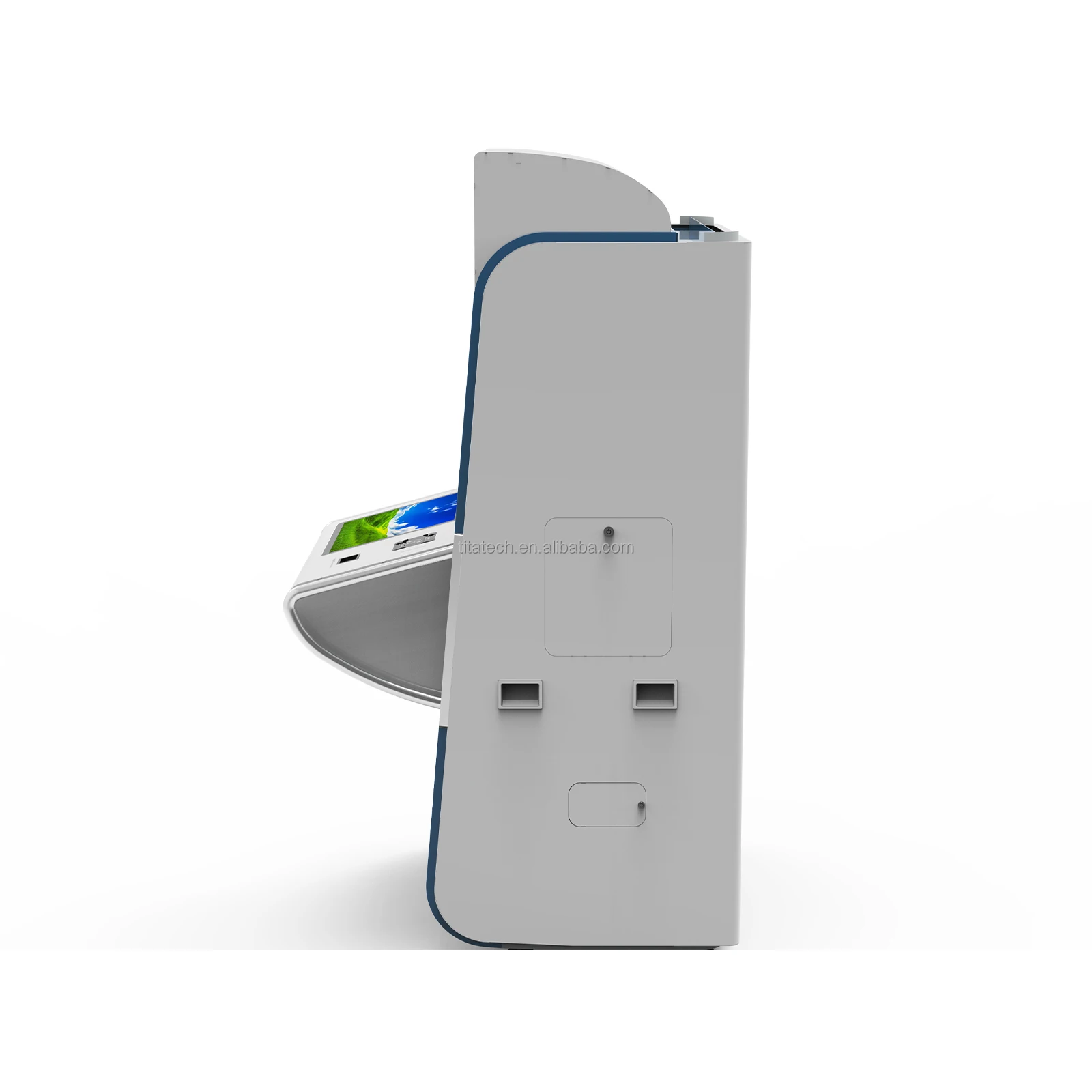 Dual Screen Hospital Self Service Kiosks for Patient Check in Enquiry Registration and Report Printing