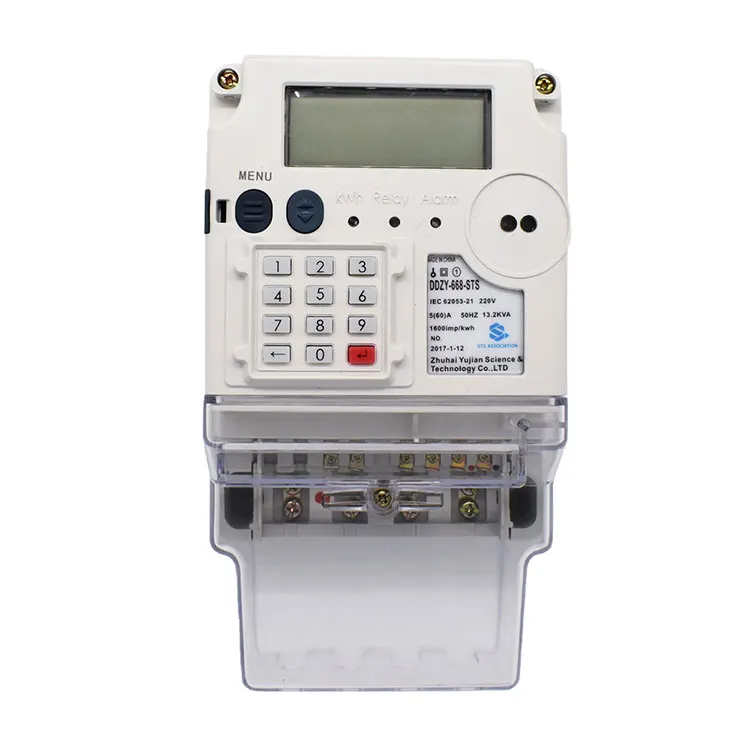 Prepaid Keypad Single Phase Digital Energy Meter STS Smart Electricity Meter