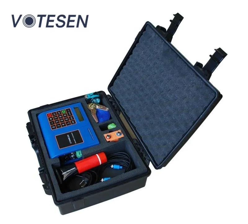 Ultrasonic Flow Meter with plug in ultrasonic insertion sensor,RS485 portable water ultrasonic flow meter