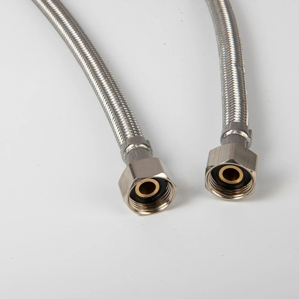 Customized Connection Pipe Stainless Steel Compression Thread Faucet Connector Braided Hose